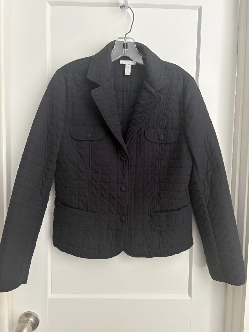Charter Club Black Quilted Lightweight Jacket – Size 6 - Pre-owned
